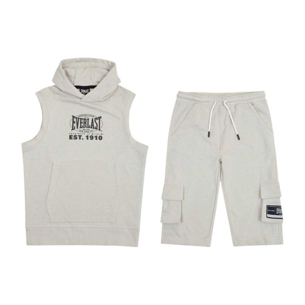 Everlast Boys Sweatshirt and Shorts Set / Silver Cloud